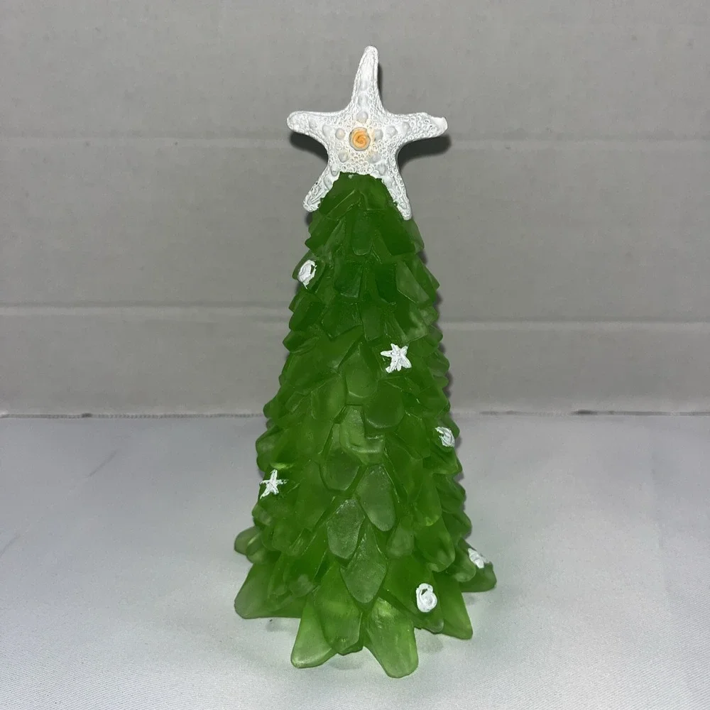 Starfish Christmas Tree, tabletop Decor , 8 Inch , Resin , Nautical , beach